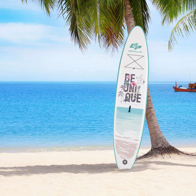 Aufblasbares Stand Up Paddle Board 10,5 Fuß mit Paddel, Pumpe