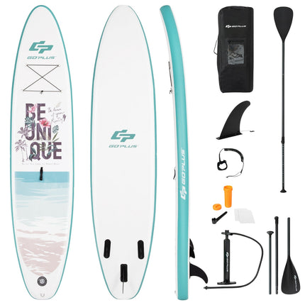 Aufblasbares Stand Up Paddle Board 10,5 Fuß mit Paddel, Pumpe