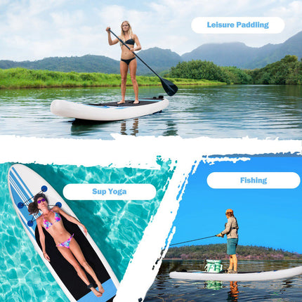 Planche de paddle gonflable de 3,20 m avec pagaie réglable