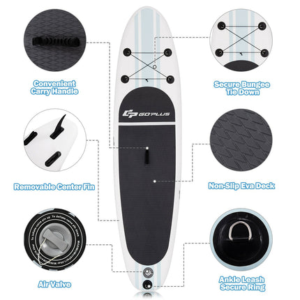 Aufblasbares Stand Up Paddle Board 305 cm, Paddel und Pumpe