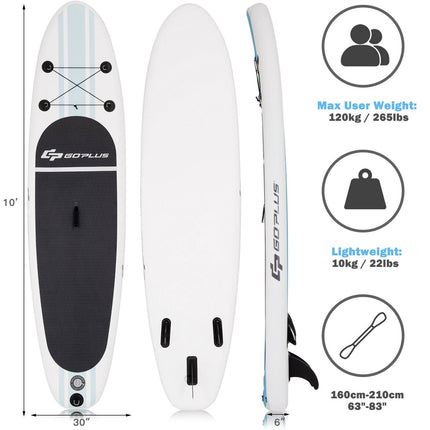 Aufblasbares Stand Up Paddle Board 305 cm, Paddel und Pumpe