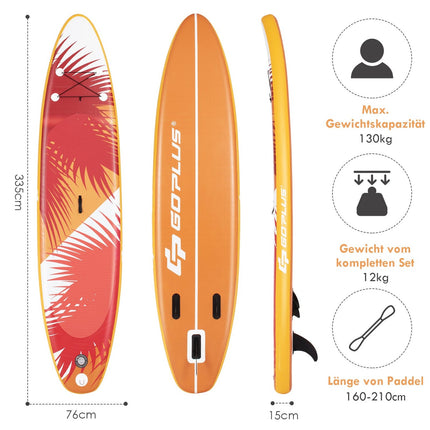 Aufblasbares Stand Up Paddle Board Aufblasbares Stand Up Paddle Board 335 x 76 x 15 cm Orange