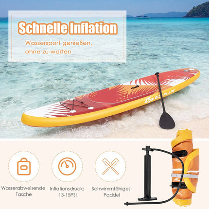 Aufblasbares Stand Up Paddle Board Aufblasbares Stand Up Paddle Board 335 x 76 x 15 cm Orange