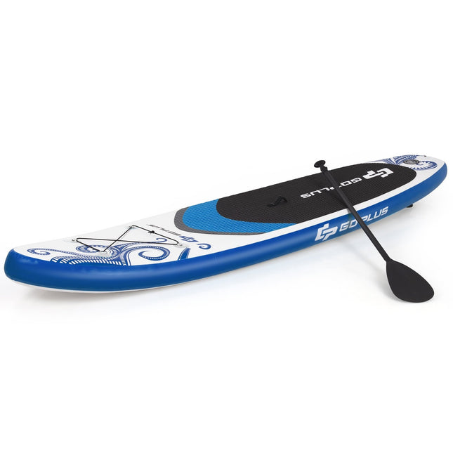 Aufblasbares Stand Up Paddle Board Stehbrett mit Surf Control 325/335 x 76 x 16 cm Blau-L