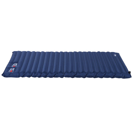 Matelas Pneumatique Gonflable, Matelas De Camping, Tapis De Couchage, Pongé En Pvc Et Polyester, Bleu Marine, 195 X 138 X 10 Cm