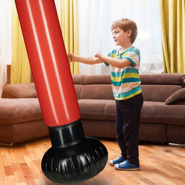 Inflatable punching bag