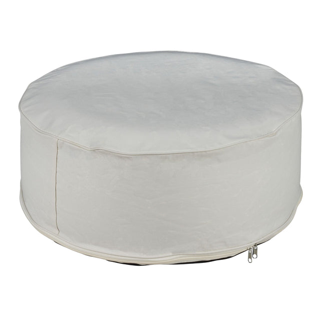 Tabouret gonflable blanc crème