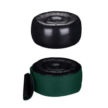 Tabouret gonflable vert