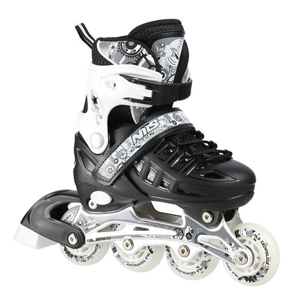 Inline & Ice Skates, 4-in-1, Schwarz, Größe L (39-42)