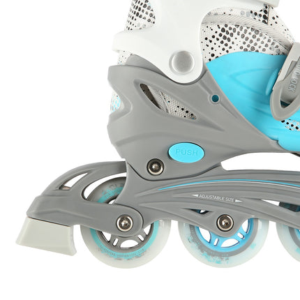 Patins à roues alignées/à glace 4 en 1, bleus, taille S (31-34)
