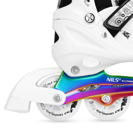 Inline/Ice Skates, 4-in-1, White LED, Size S (31-34)