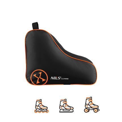 Sac pour patins à roues alignées - Bandoulière unique en nylon 420D, orange