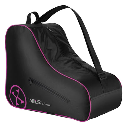 Sac pour patins à roues alignées, rose, nylon 420D, poche zippée