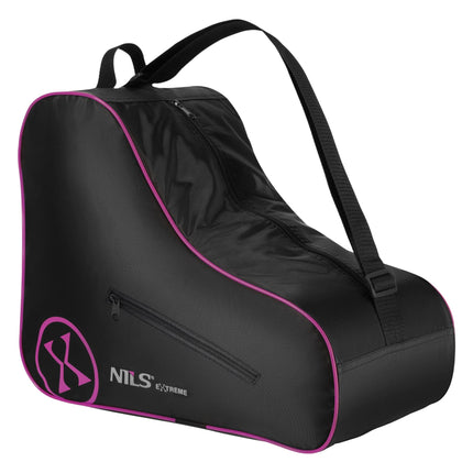 Sac pour patins à roues alignées, rose, nylon 420D, poche zippée