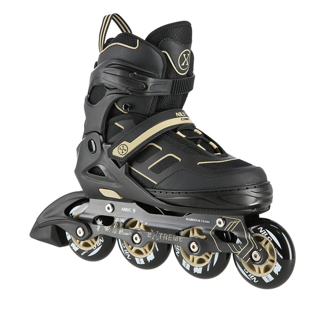 Patins à roues alignées, noir-beige, taille L