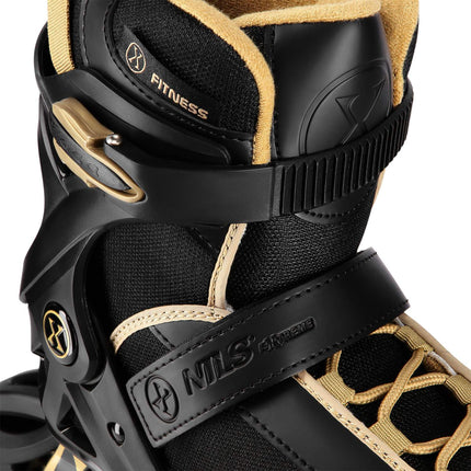 Inline Skates, Black Gold, Size 40, Protective Armour