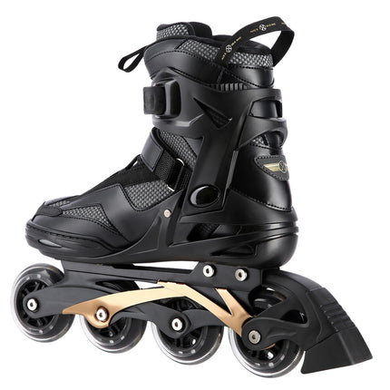 Patins à roues alignées, noir-or, taille 44
