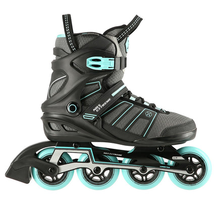 Inline Skates, Black-Mint, Size 42, ABEC9 Bearings