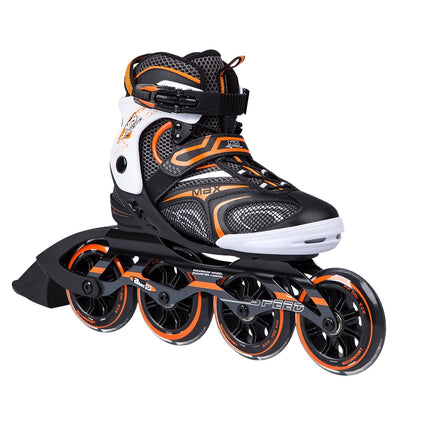 Inline Skates, Black-Orange, Size 42