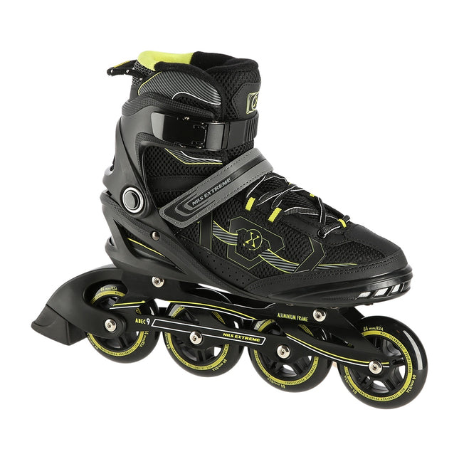 Patins à roues alignées, noir-jaune, taille 40