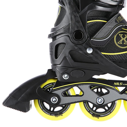 Inline Skates, Black/Yellow, Size M (35-38)