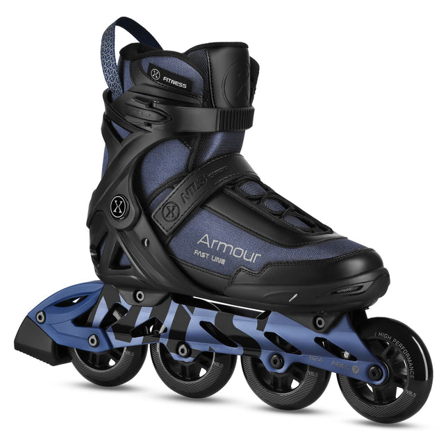 Inline Skates, Dark Blue, Size 42, 90mm ABEC-7