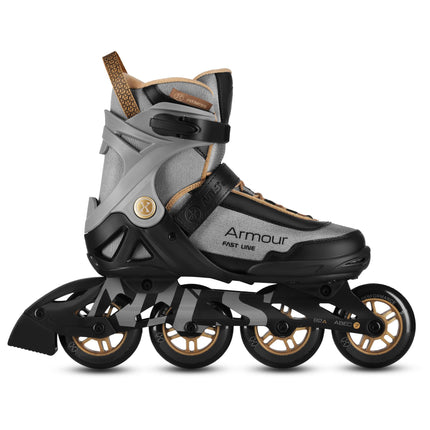 Patins à roues alignées, gris foncé, taille 41, roues de 84 mm