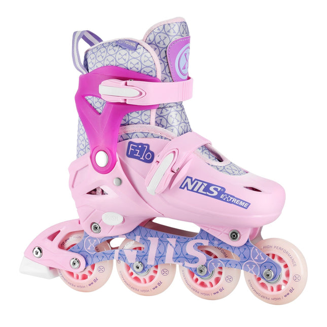 Patins à roues alignées, roses, taille S (30-33)