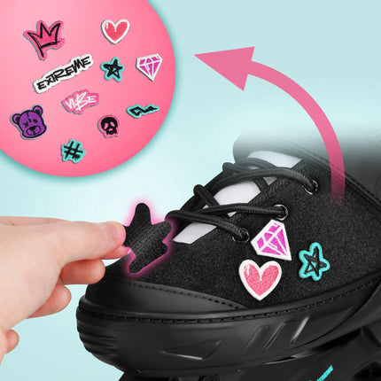 Inlineskates, Pink, Größe S (33-36), ABEC-5 Kugellager