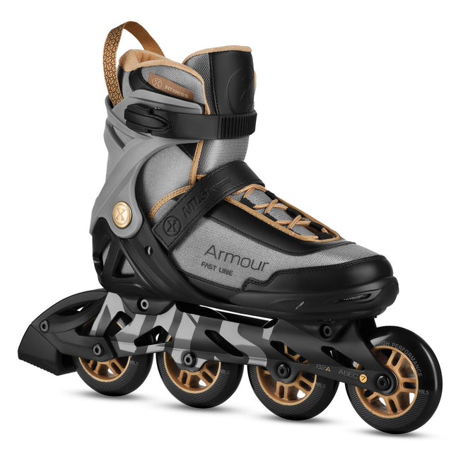 Inline Skates, Size 44, Dark Gray, ABEC-7, 90mm