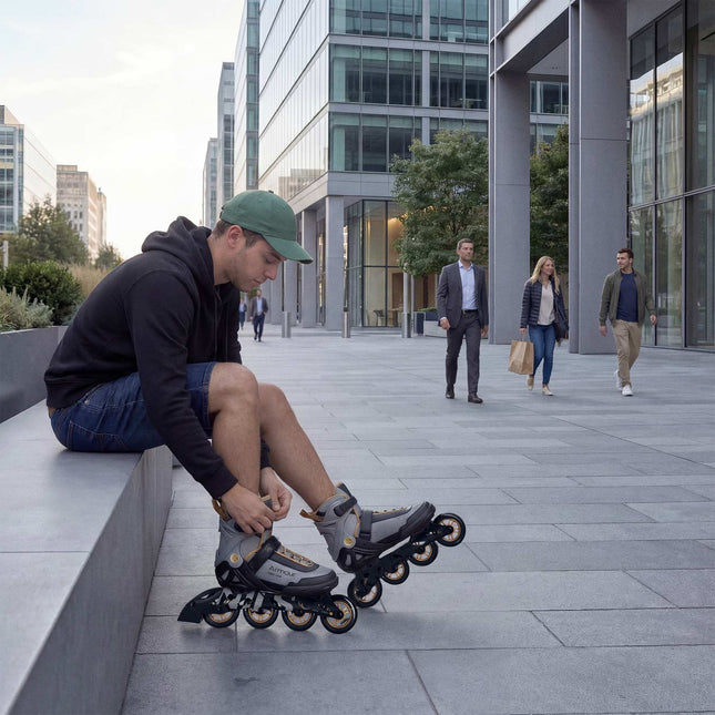 Patins à roues alignées, pointure 45, roues de 90 mm, freins ABEC-7