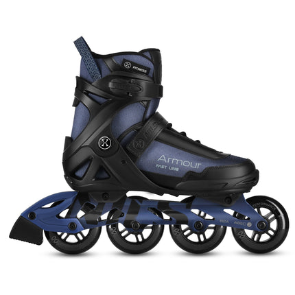 Inline Skates, Size 45, Dark Blue, 90mm ABEC-7