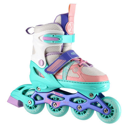 Inlineskates, Weiß-Mint, Größe M (35-38)