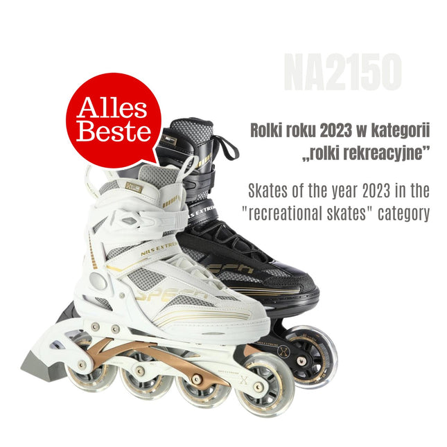 Patins à roues alignées, blancs, taille 39