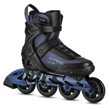 Inline Skates With Brake, Dark Blue, Size 40