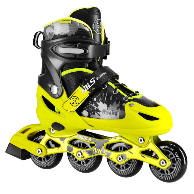 Patins à roues alignées, jaune, taille S (31-34)