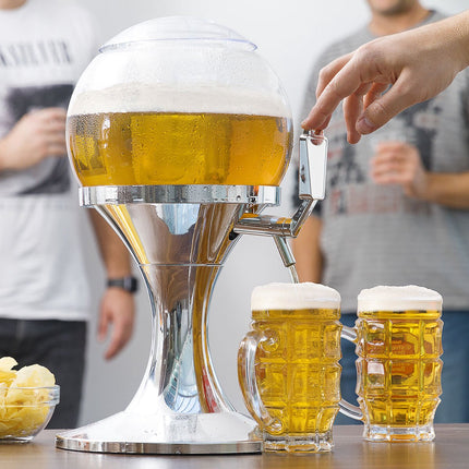 InnovaGoods Beer Dispenser 3.5 L and 2 Roll-Up Sunglasses, Sunfold France, Blue