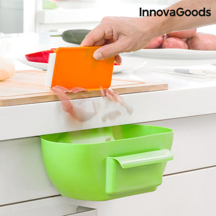 InnovaGoods Hanging Kitchen Waste Container with Spatula, 29 x 12 x 16 cm