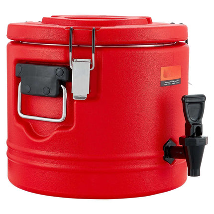 Insulated Beverage Dispenser 2.2 Gal, Hot Cold, Steel Liner