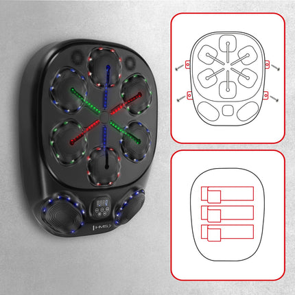 Intelligente Bluetooth-Boxmaschine mit Handschuhen, 4000mAh Akku