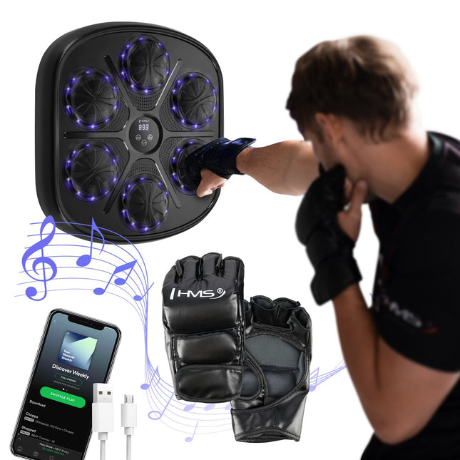 Machine de boxe Bluetooth intelligente avec gants
