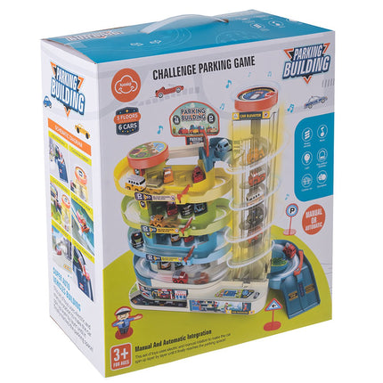 Interactive 5-Level Car Parking Garage with Elevator