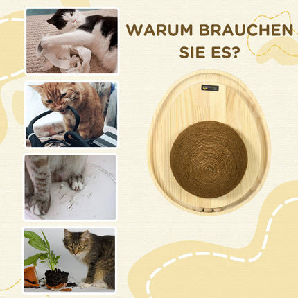 Interactive cat toy - scratching board and marble track