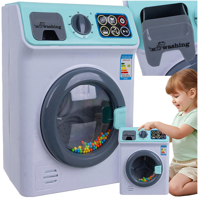 Machine à laver interactive pour enfants, jouet avec sons et panneau tactile