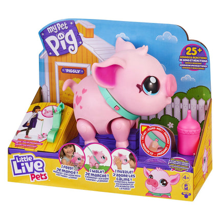 Jouet interactif en forme de cochon avec sons et mouvements pour enfants