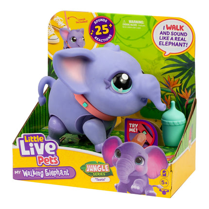 Éléphant en peluche interactif pour enfants, doux et câlin