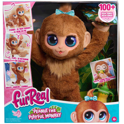 Peluche singe interactive, Furreal Peanut, design ludique