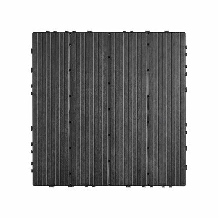 Interlocking Deck Tiles, 54-Pack, 12x12 Waterproof, Dark Gray