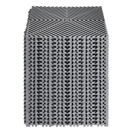 Interlocking Drainage Floor Tiles, 12x12, 24-Pack PP