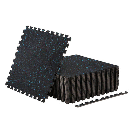 Interlocking Gym Floor Mats, 24-Pack, 10 mm EVA Foam